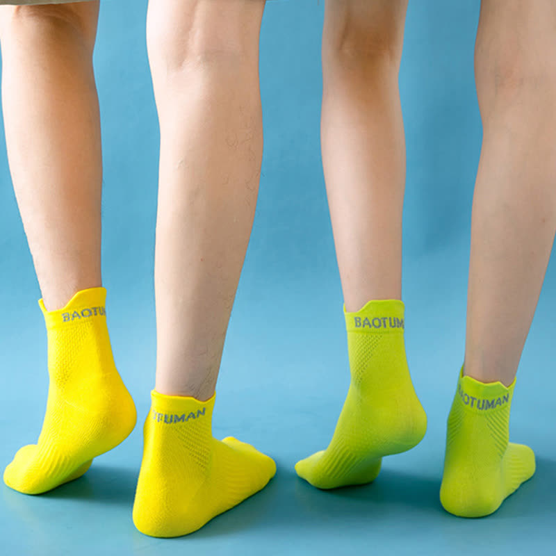 Bright Color Series Cotton Sports Ankle Compression Socks(8 Pairs) - image 2