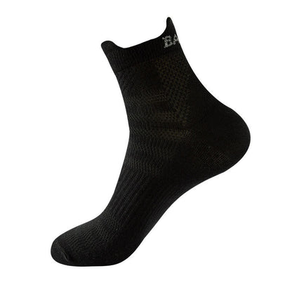 Bright Color Series Cotton Sports Ankle Compression Socks(8 Pairs) - Black - EU36-43(US3-9) - image 8