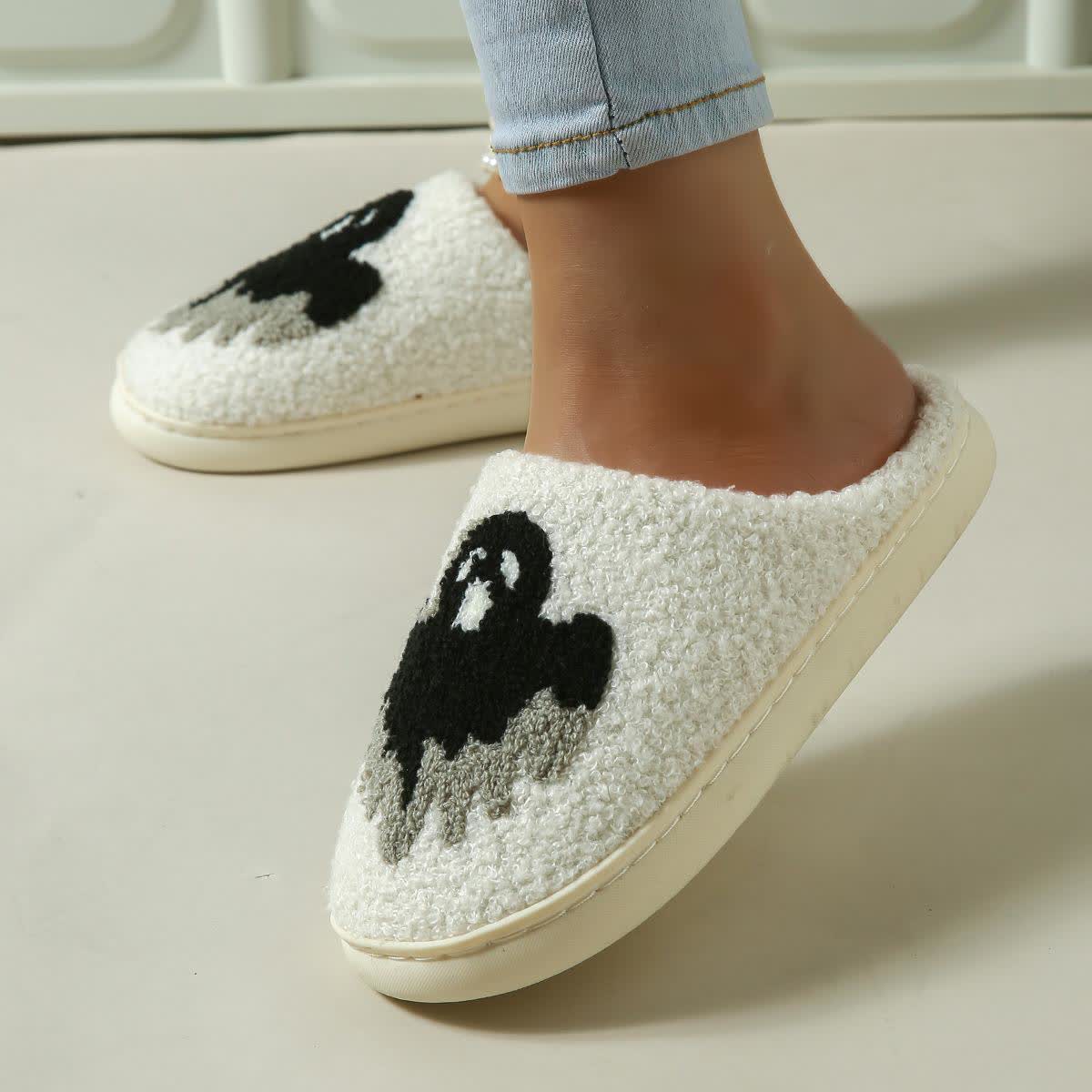 Plus Size Halloween Ghost Slippers - image 3