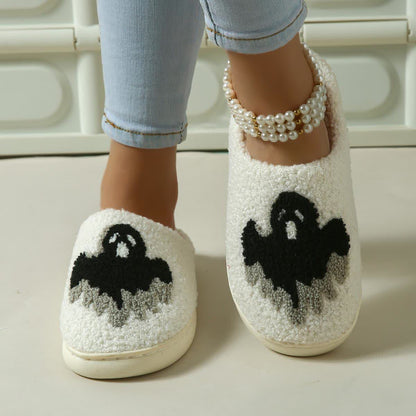 Plus Size Halloween Ghost Slippers - image 1
