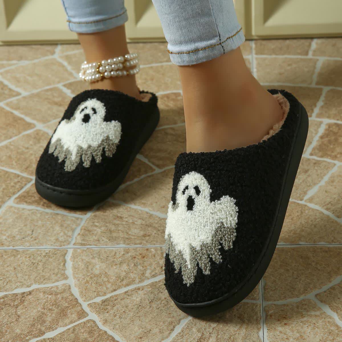 Plus Size Halloween Ghost Slippers - image 6