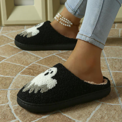 Plus Size Halloween Ghost Slippers - image 8