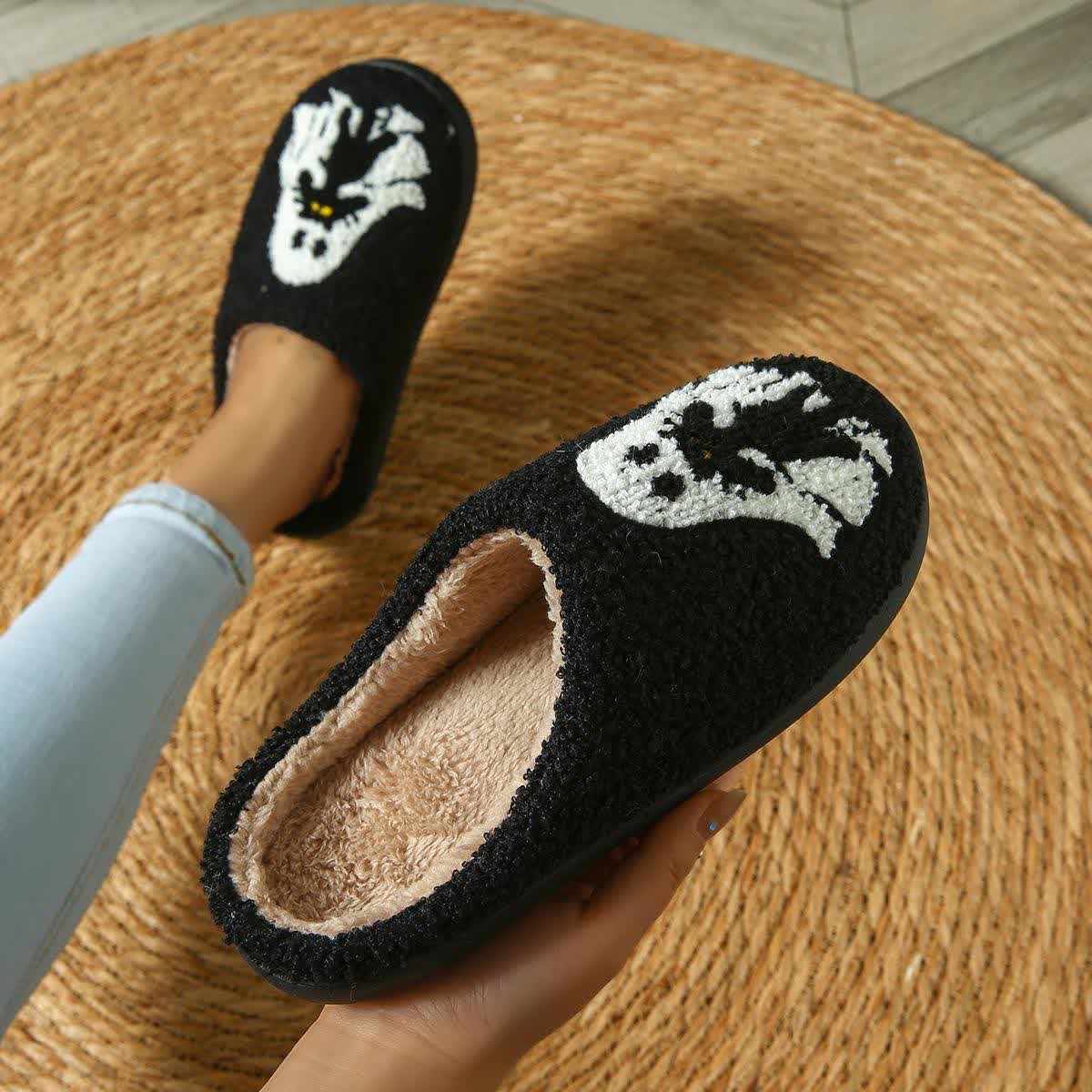 Plus Size Halloween Fun Ghost Slippers - image 9