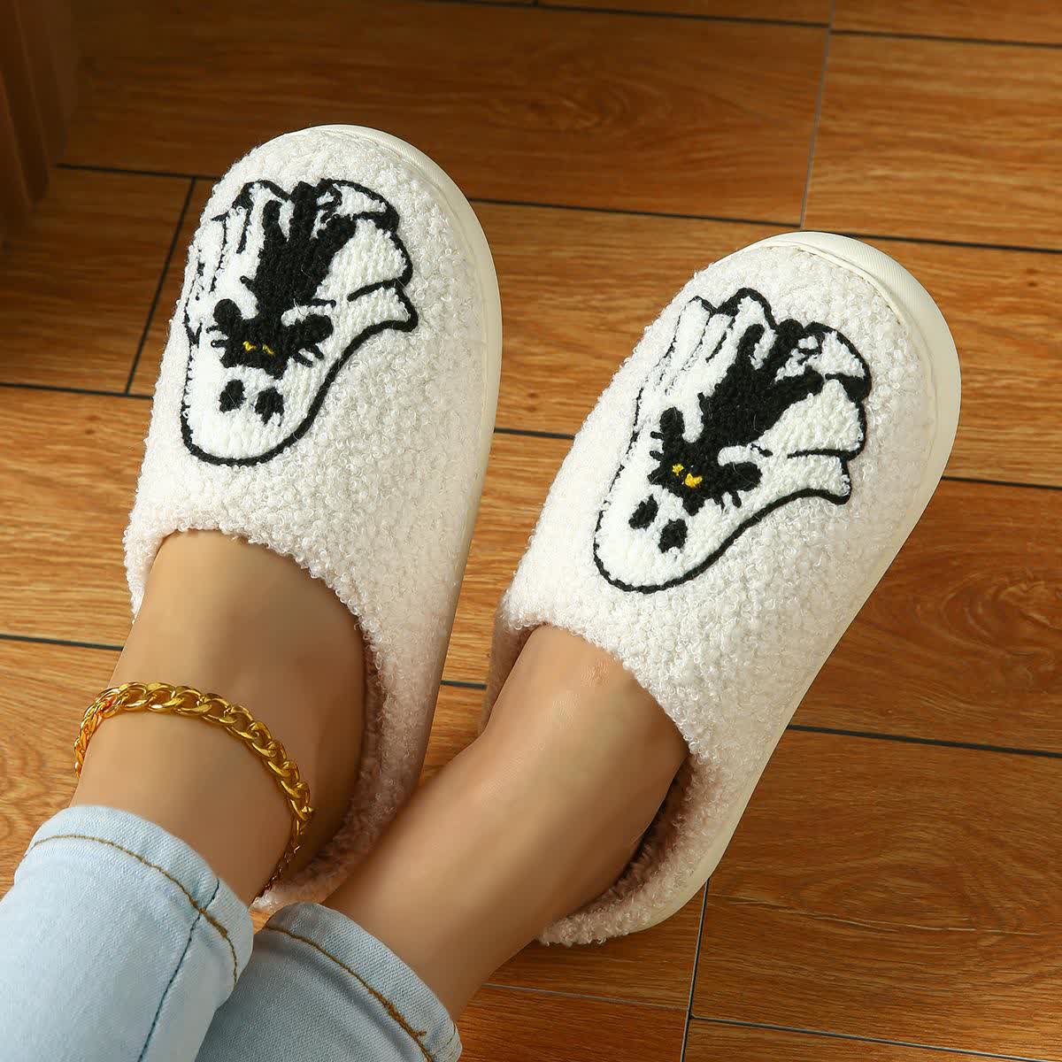 Plus Size Halloween Fun Ghost Slippers - image 4