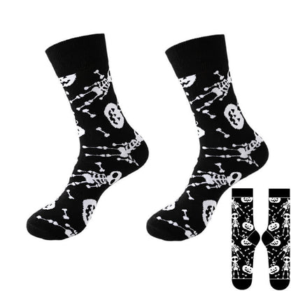 Halloween Black Series Quarter Socks(8 Pairs) - Black - G - EU37-46(US4-12) - image 12