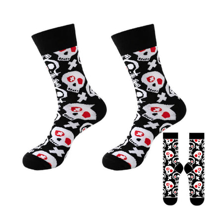 Halloween Black Series Quarter Socks(8 Pairs) - Black - B - EU37-46(US4-12) - image 7