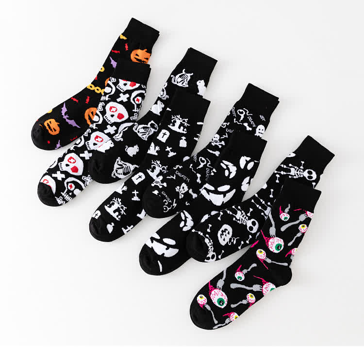Halloween Black Series Quarter Socks(8 Pairs) - image 3