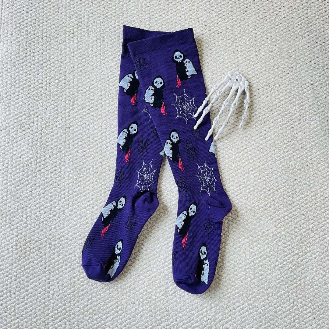 Plus Size Cute Halloween Styles Compression Socks(3 Pairs) - image 4