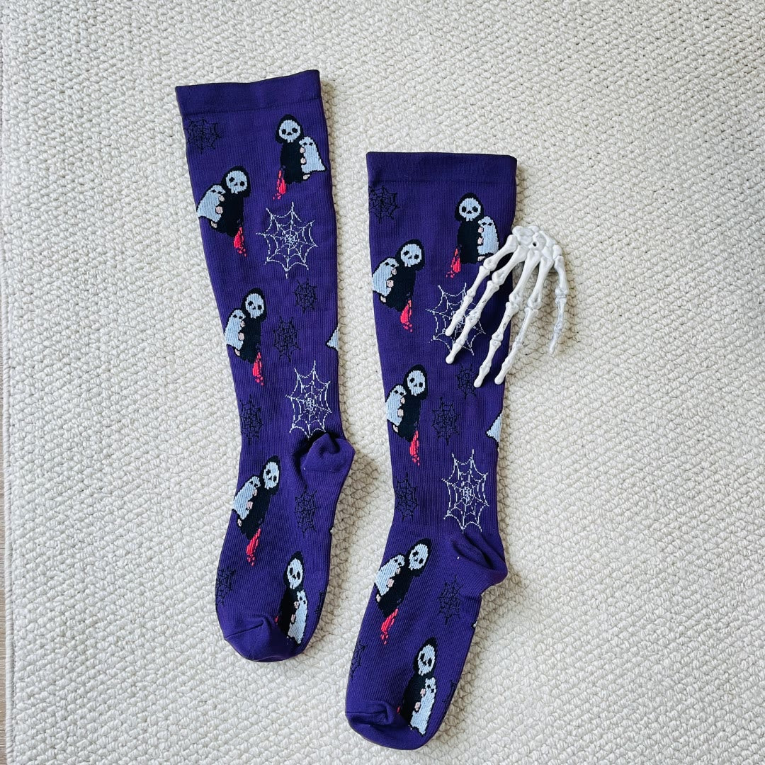 Plus Size Cute Halloween Styles Compression Socks - image 3