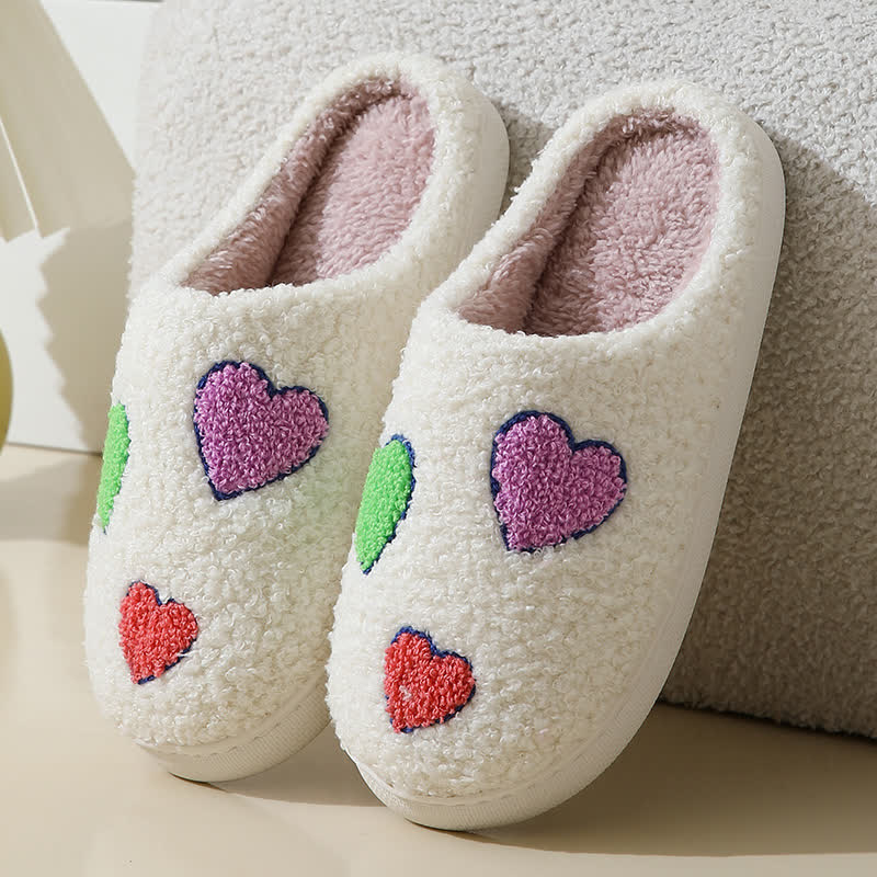 Plus Size Heart Print Slippers - image 4