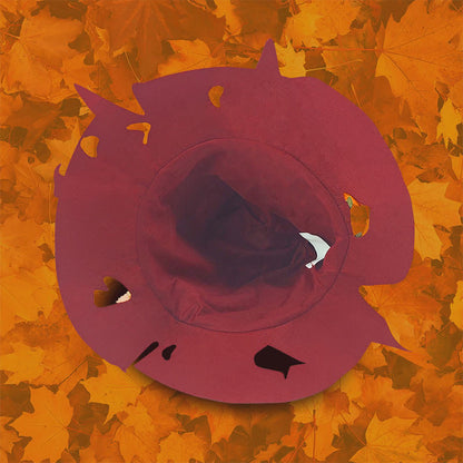 Halloween Red Leaf  Wizard Hat - image 2