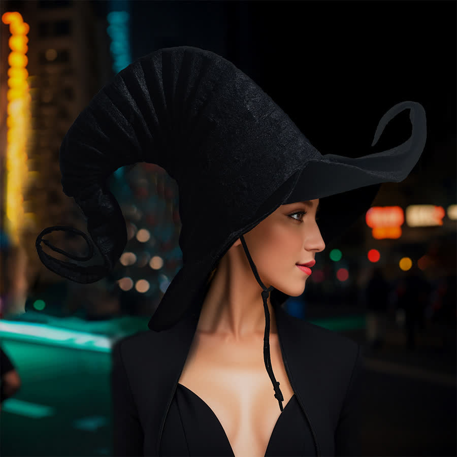 Halloween Wizard Hat with Chin Strap - image 2