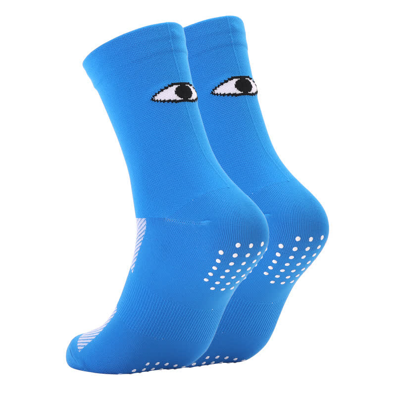 Eye Print Quarter Compression Socks(6 Pairs) - Blue - EU40-45(US7-11) - image 10