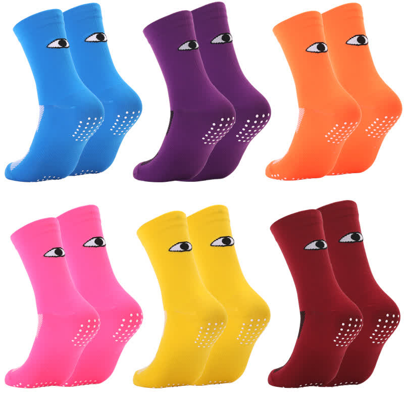 Eye Print Quarter Compression Socks(6 Pairs) - Multicolor - EU40-45(US7-11) - image 1