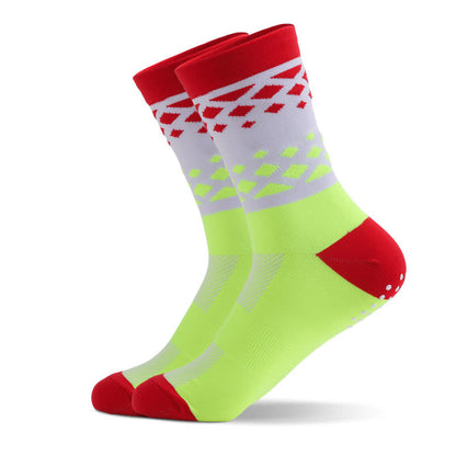 Graphics Color Block Quarter Compression Socks(6 Pairs) - Green - EU40-45(US7-11) - image 11
