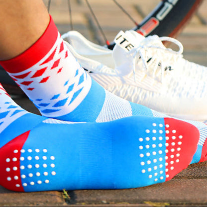 Graphics Color Block Quarter Compression Socks(6 Pairs) - image 7