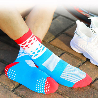 Graphics Color Block Quarter Compression Socks(6 Pairs) - image 6