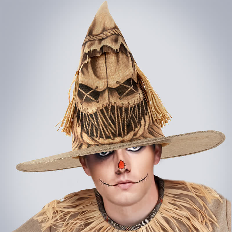 Plus Size Halloween Scarecrow Witch Hat - image 3