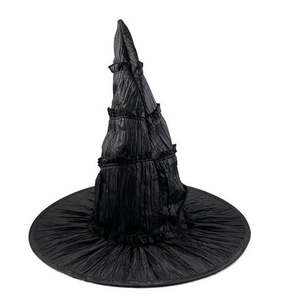 Halloween Gorgeous Large Brim Witch Hat - image 3