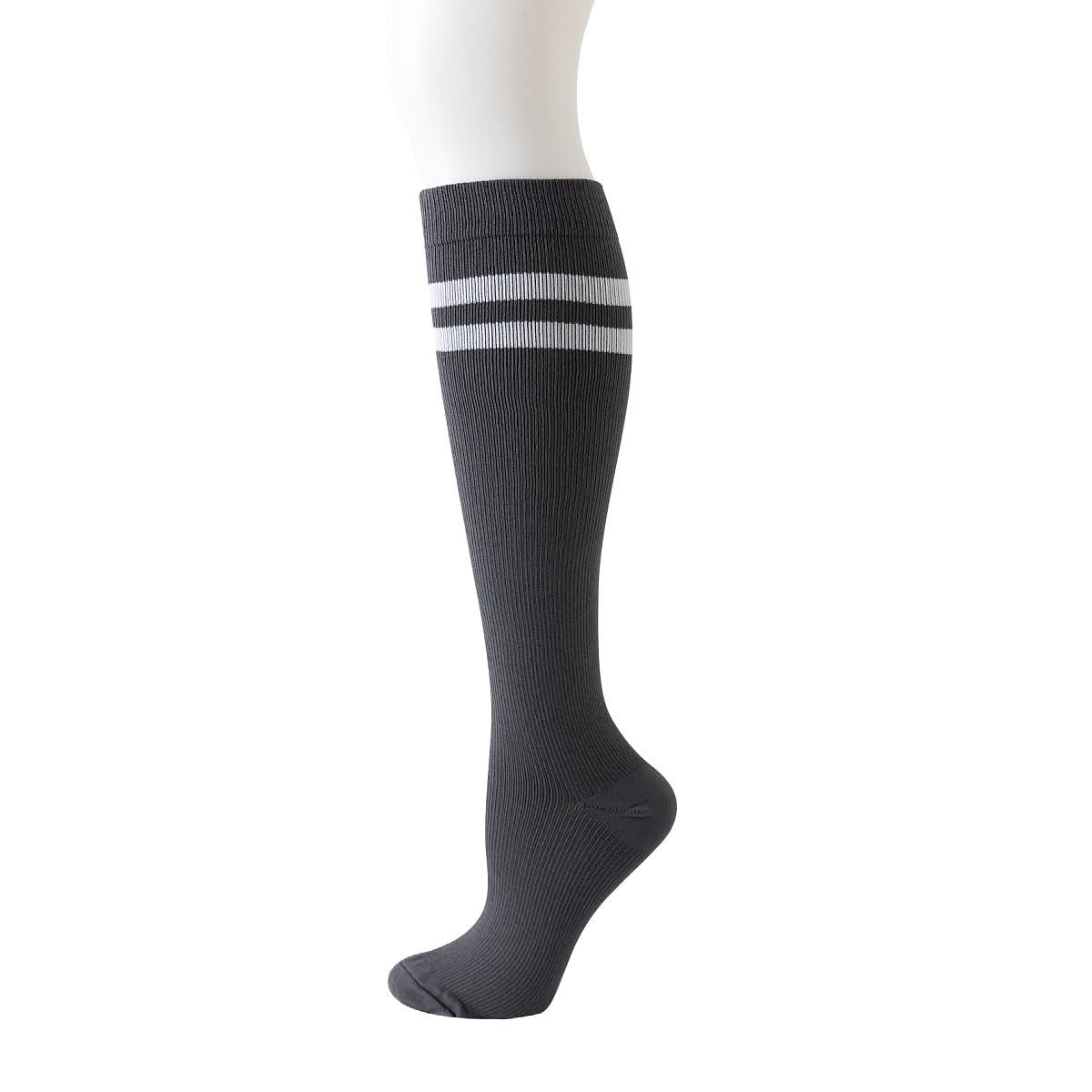 Striped Knee High Compression Socks(6 Pairs) - image 2