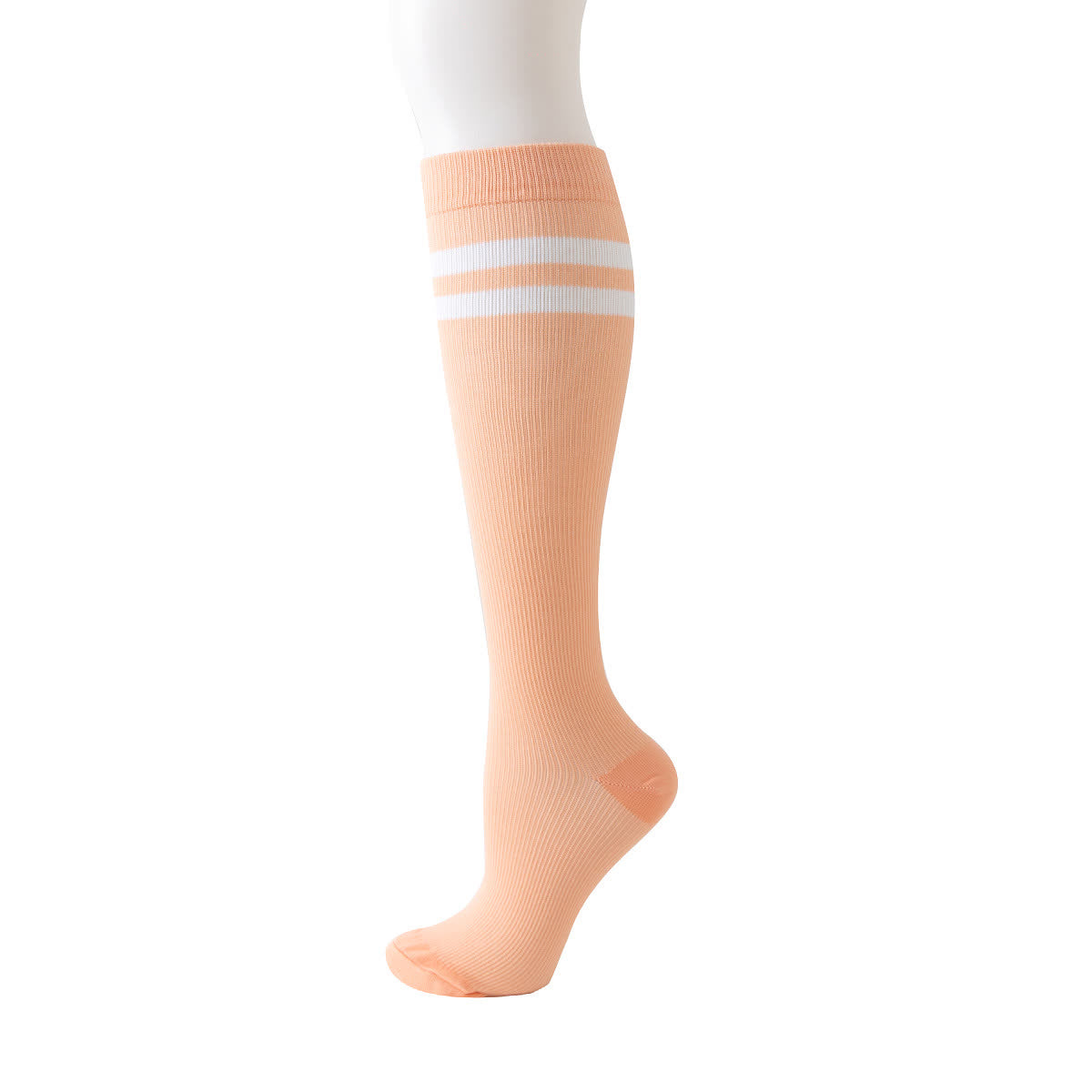 Striped Knee High Compression Socks(6 Pairs) - image 5
