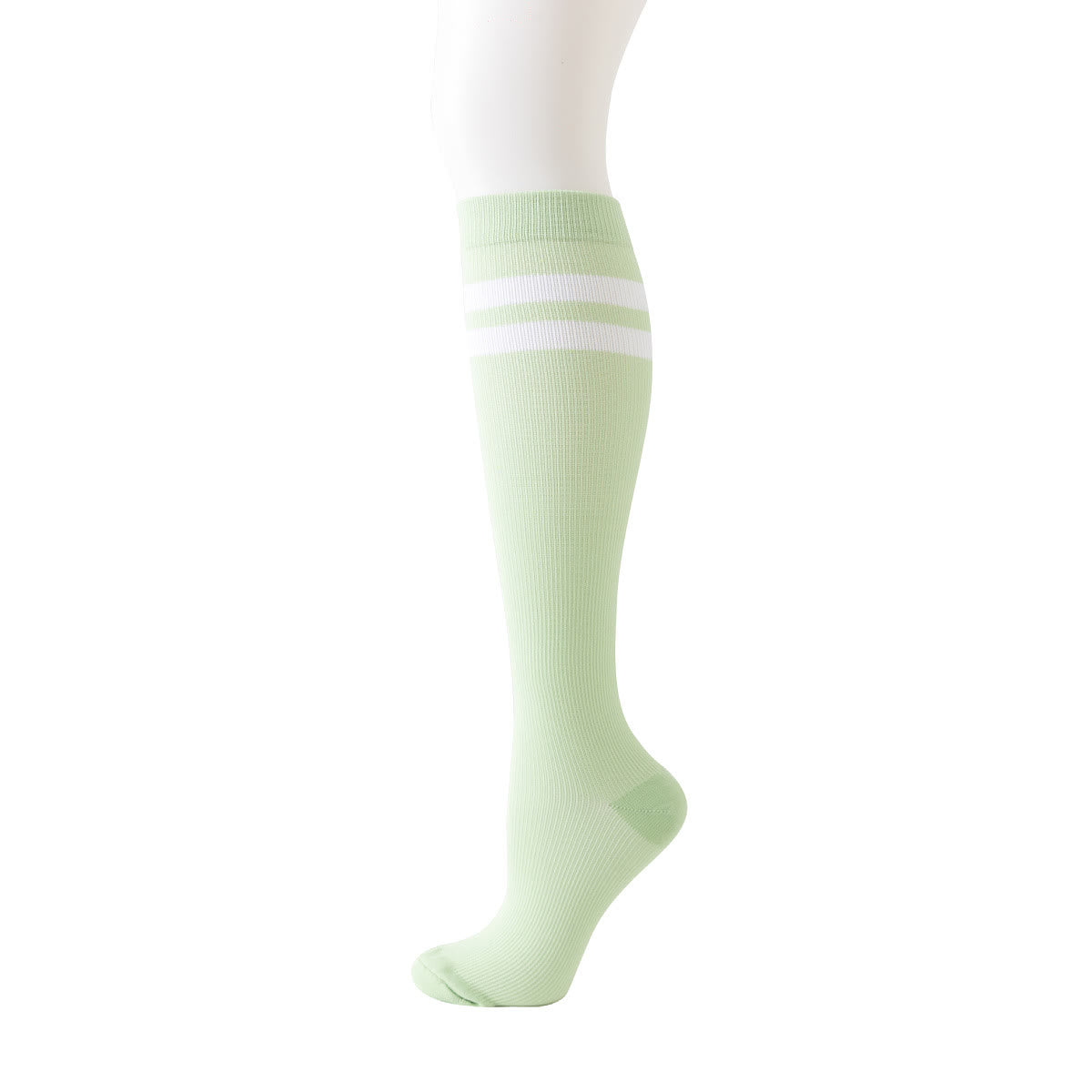 Striped Knee High Compression Socks(6 Pairs) - image 3