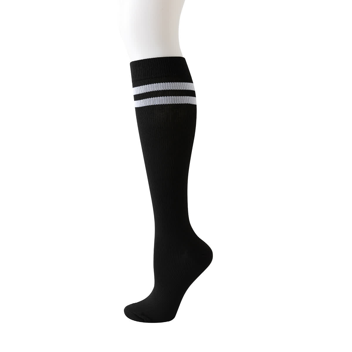 Striped Knee High Compression Socks(6 Pairs) - image 1