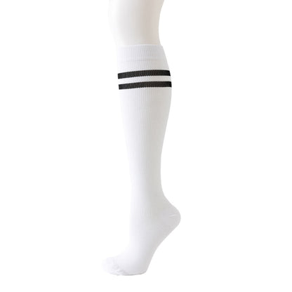 Striped Knee High Compression Socks(6 Pairs) - image 6