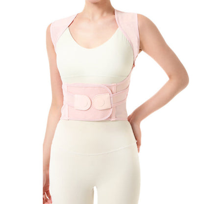 Breathable elastic Posture Corrector Shoulder Brace - Pink - 3XL - image 3