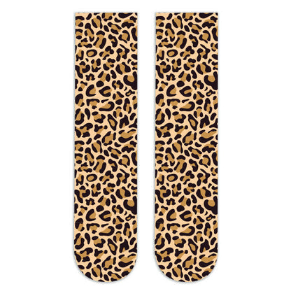Wild Leopard Camouflage Print Knee High Socks(5 Pairs) - A - EU36-42(US3-8.5) - image 2