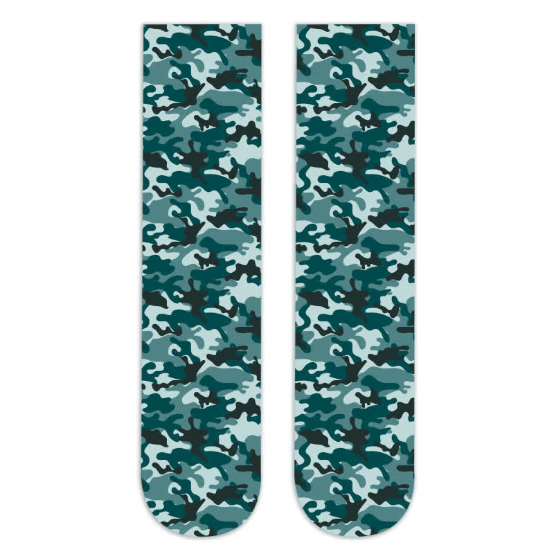Wild Leopard Camouflage Print Knee High Socks(5 Pairs) - G - EU36-42(US3-8.5) - image 16