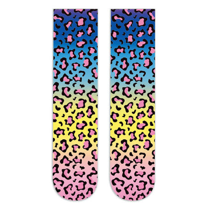 Wild Leopard Camouflage Print Knee High Socks(5 Pairs) - E - EU36-42(US3-8.5) - image 13