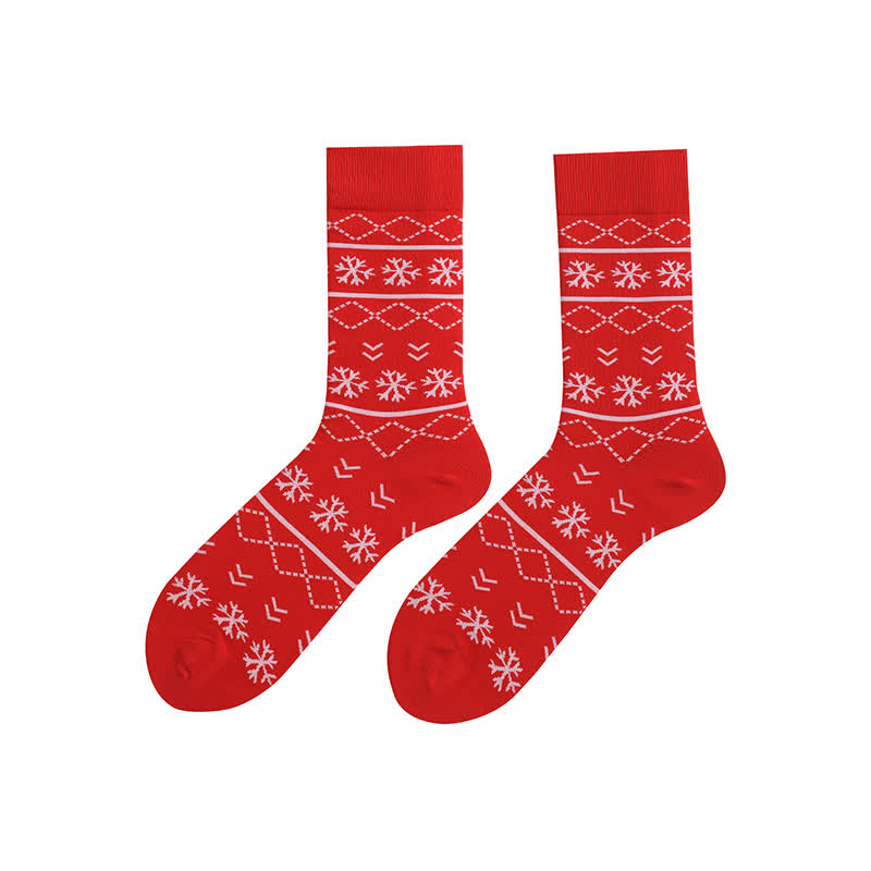 Christmas Elk Tree Quarter Socks(3 Pairs) - image 8