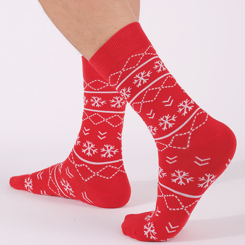Christmas Elk Tree Quarter Socks(3 Pairs) - image 6