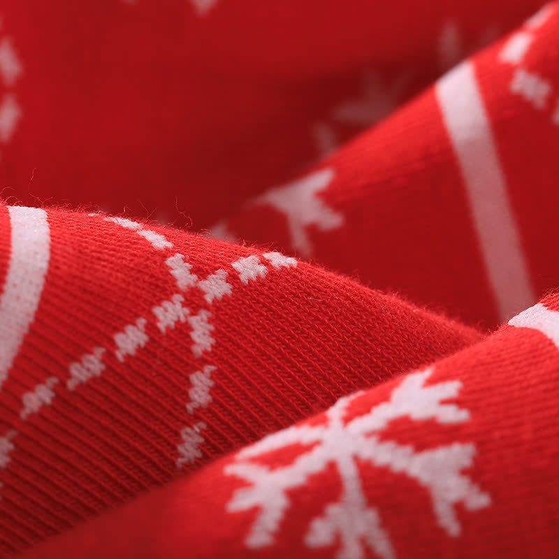 Christmas Elk Tree Quarter Socks(3 Pairs) - image 9