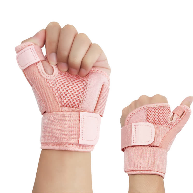Comfortable Mesh Breathable Compression Wrist Brace - Pink - One Size - image 10