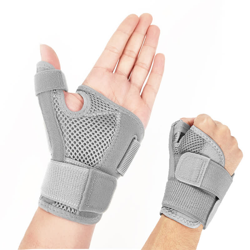 Comfortable Mesh Breathable Compression Wrist Brace - Grey - One Size - image 7