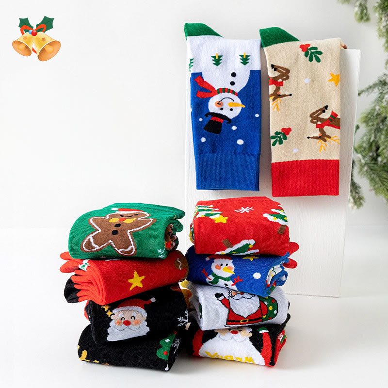 Christmas Pattern Quarter Socks(3 Pairs) - image 4