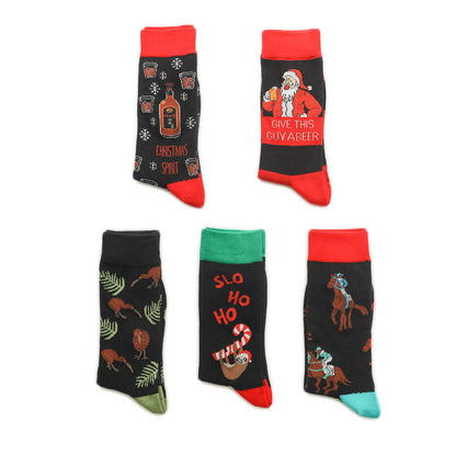 Christmas Creative Quarter Socks(5 Pairs) - image 3