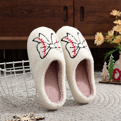 Plus Size Fish Bones Bow Slippers - image 3