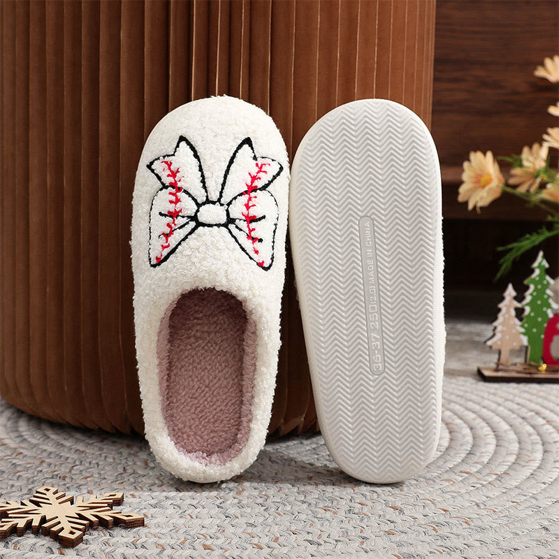 Plus Size Fish Bones Bow Slippers - image 4