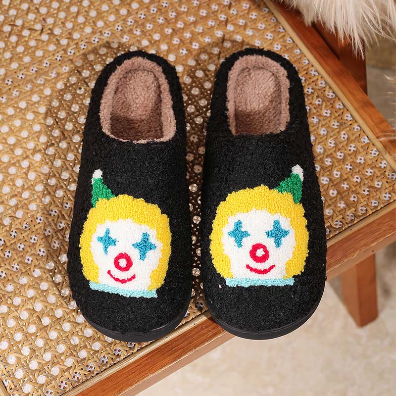 Plus Size Clown Slippers - Black - EU46-47(US12-12.5) - image 8