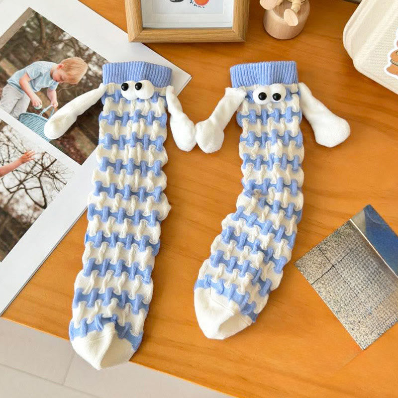 Dopamine Hand In Hand Quarter Socks(5 Pairs) - Blue - EU36-42(US3-8.5) - image 7