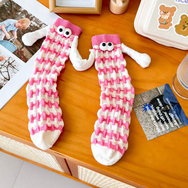 Dopamine Hand In Hand Quarter Socks(5 Pairs) - Pink - EU36-42(US3-8.5) - image 8