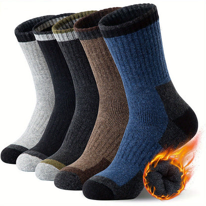 Winter Wool Quarter Socks(5 Pairs) - image 1