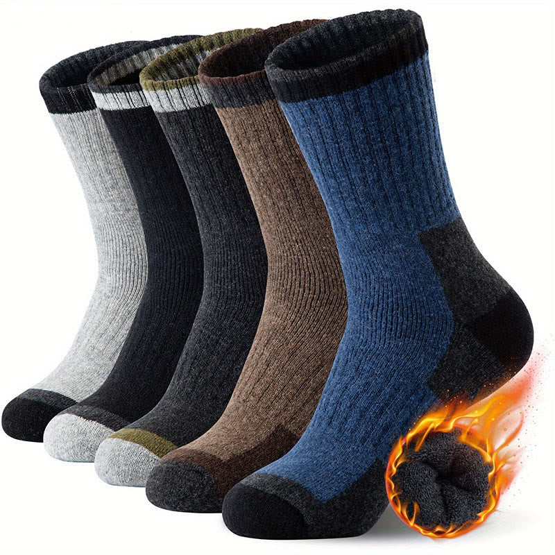 Winter Wool Quarter Socks(5 Pairs) - image 1