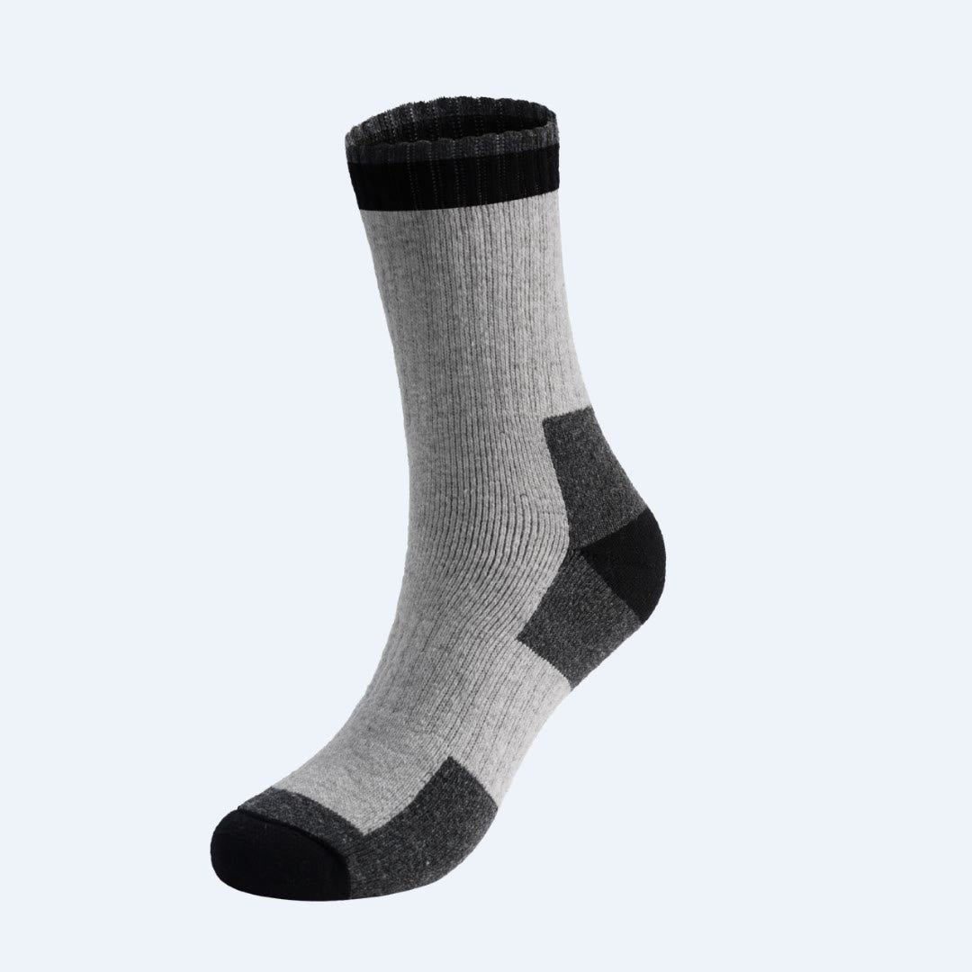 Winter Wool Quarter Socks(5 Pairs) - Light Gray - EU40-47(US7-12.5) - image 9