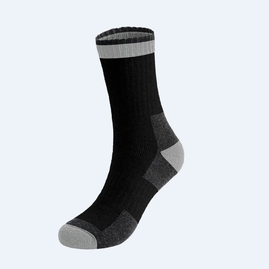 Winter Wool Quarter Socks(5 Pairs) - Black - EU40-47(US7-12.5) - image 5