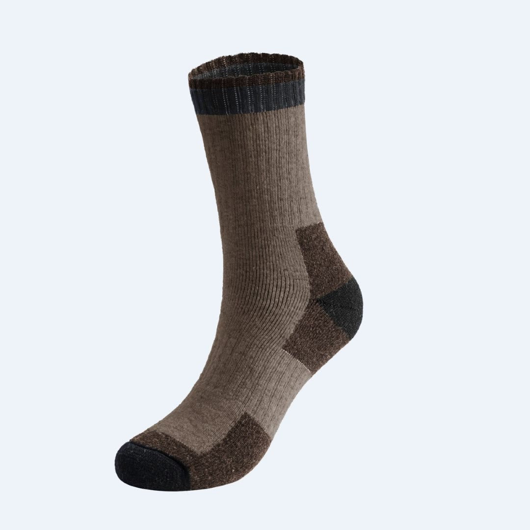 Winter Wool Quarter Socks(5 Pairs) - Brown - EU40-47(US7-12.5) - image 8