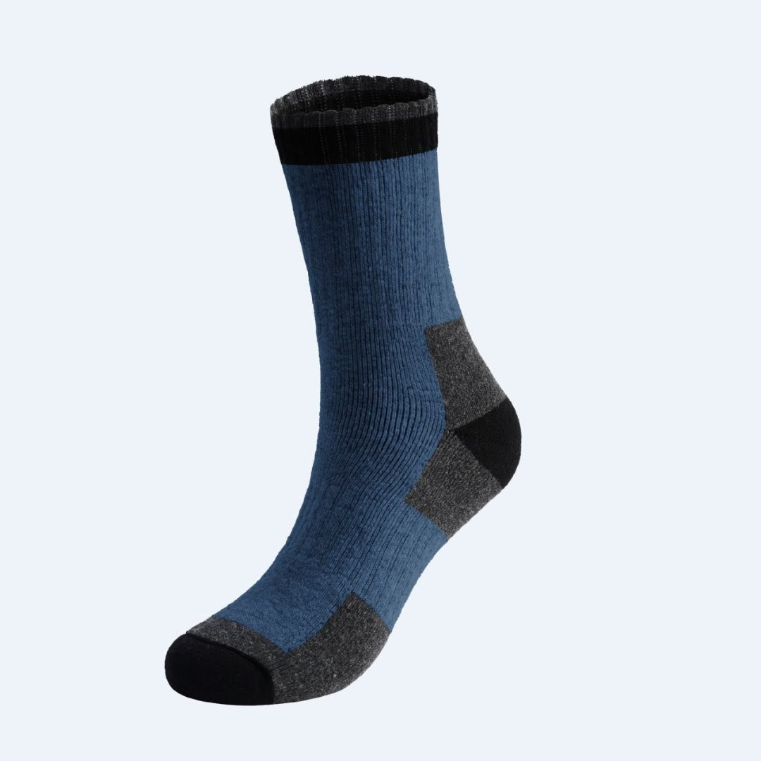 Winter Wool Quarter Socks(5 Pairs) - Blue - EU40-47(US7-12.5) - image 7